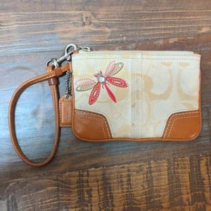 Coach Dragonfly Wristlet Wallet